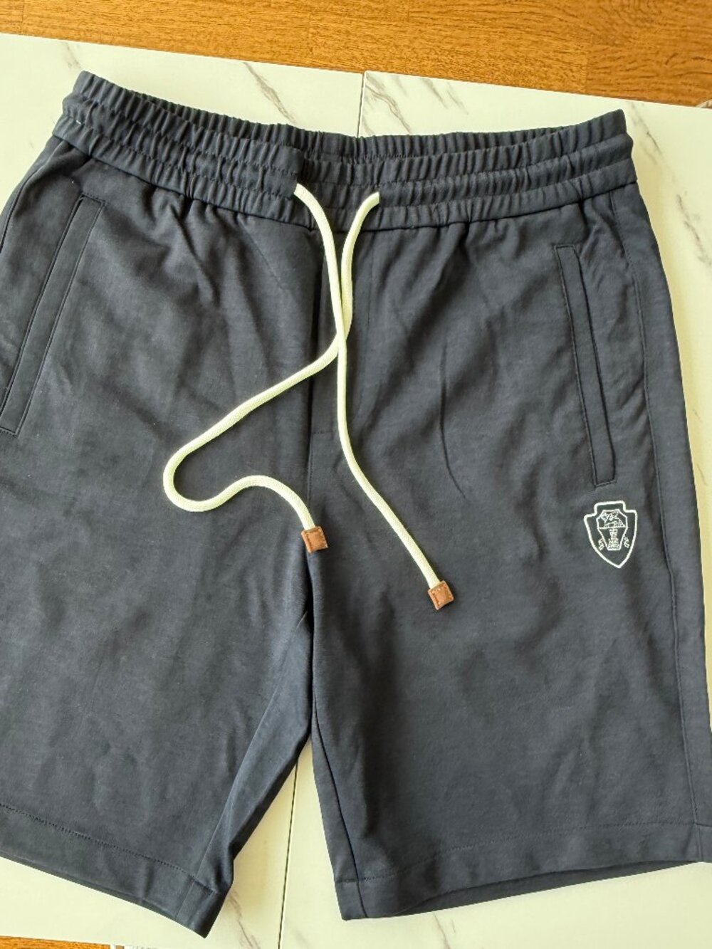 Brunello Cucinelli Navy Shorts (M)